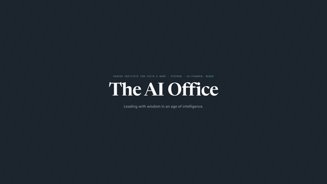DIFW AI Office — cover slide